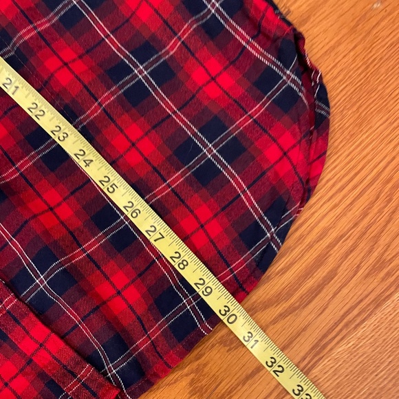 Jachs Girlfriend Red Plaid Button Up Shirt, Size L, NWT! - Picture 7 of 12